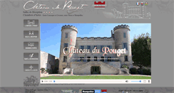 Desktop Screenshot of chateau-de-pouget.com