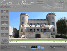 Tablet Screenshot of chateau-de-pouget.com